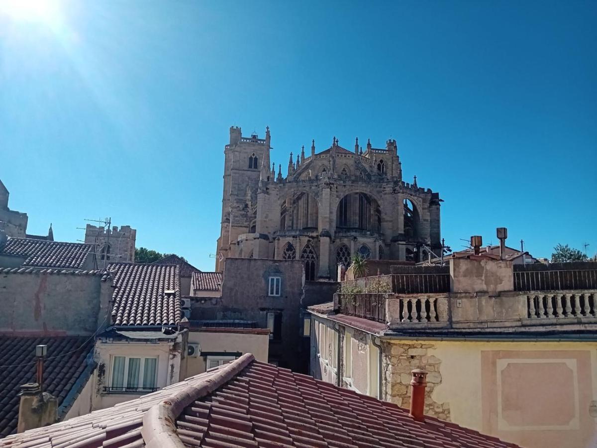 Studio Terrasse Vue Cathedrale Narbonne Exterior photo
